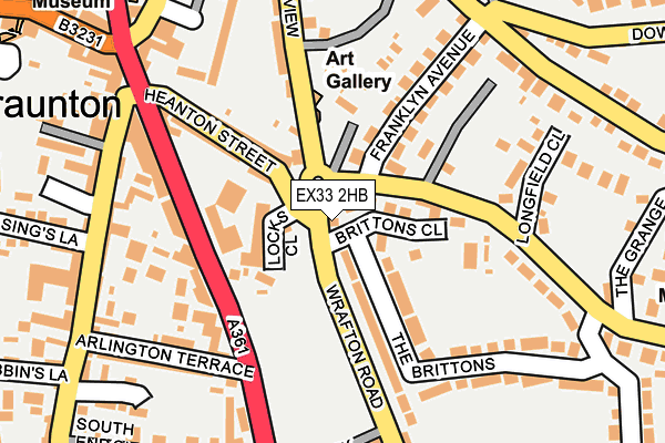 EX33 2HB map - OS OpenMap – Local (Ordnance Survey)