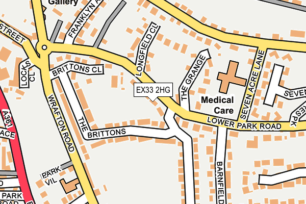 EX33 2HG map - OS OpenMap – Local (Ordnance Survey)