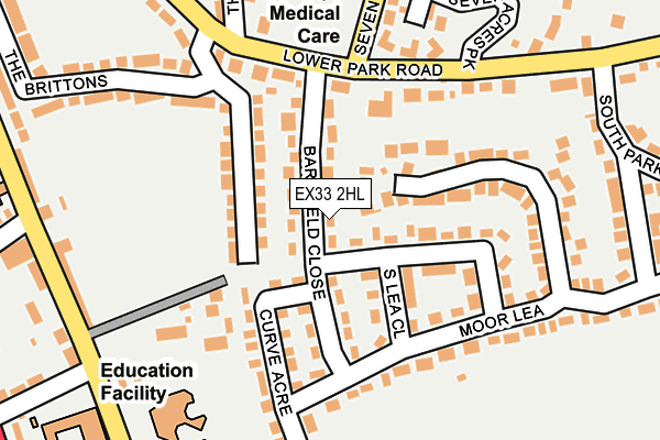 EX33 2HL map - OS OpenMap – Local (Ordnance Survey)
