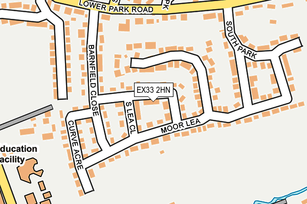 EX33 2HN map - OS OpenMap – Local (Ordnance Survey)