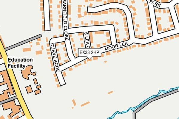 EX33 2HP map - OS OpenMap – Local (Ordnance Survey)
