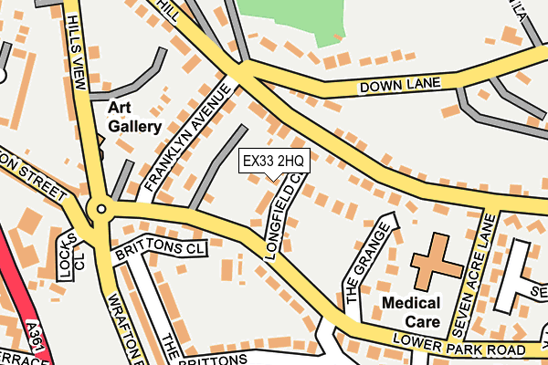 EX33 2HQ map - OS OpenMap – Local (Ordnance Survey)
