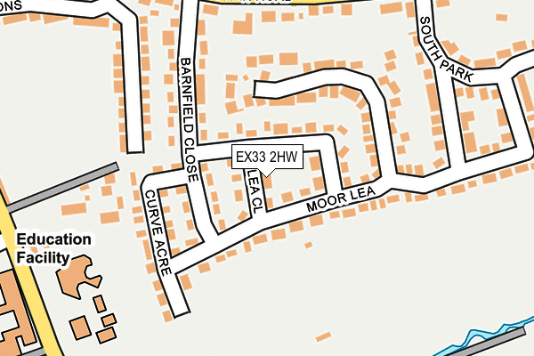 EX33 2HW map - OS OpenMap – Local (Ordnance Survey)