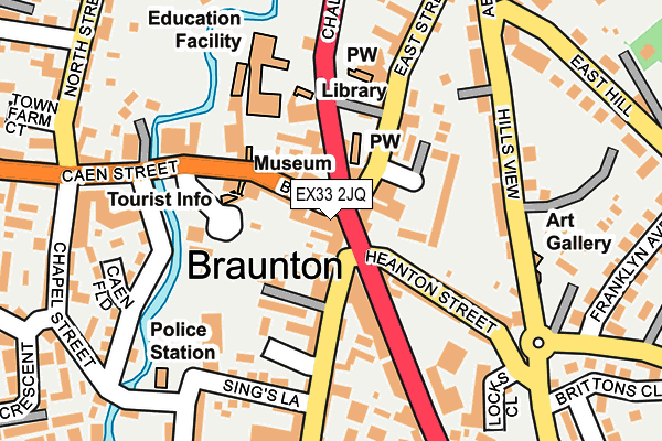 EX33 2JQ map - OS OpenMap – Local (Ordnance Survey)