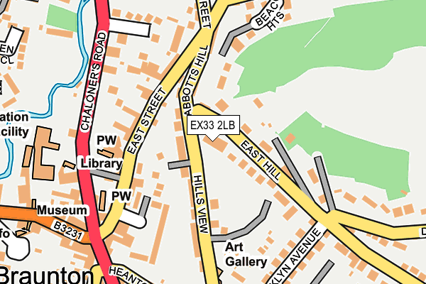 EX33 2LB map - OS OpenMap – Local (Ordnance Survey)