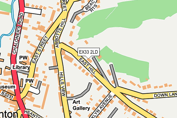 EX33 2LD map - OS OpenMap – Local (Ordnance Survey)