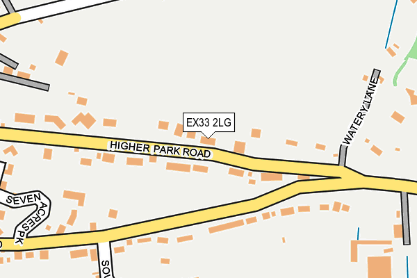 EX33 2LG map - OS OpenMap – Local (Ordnance Survey)