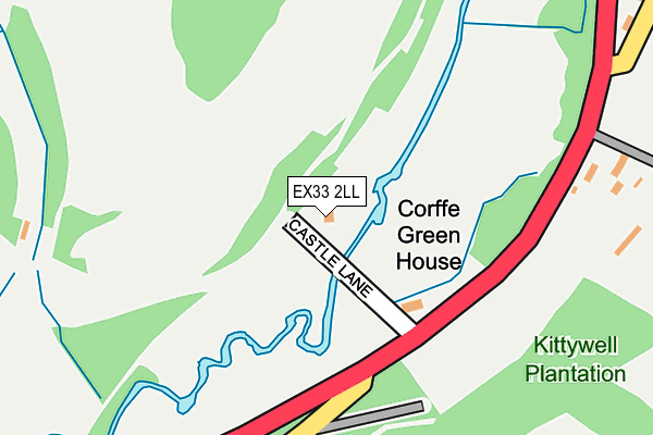 EX33 2LL map - OS OpenMap – Local (Ordnance Survey)