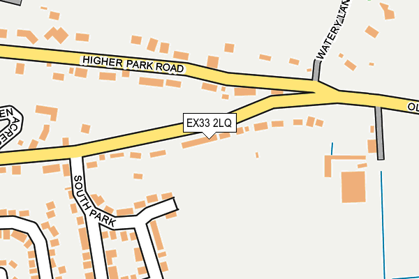 EX33 2LQ map - OS OpenMap – Local (Ordnance Survey)