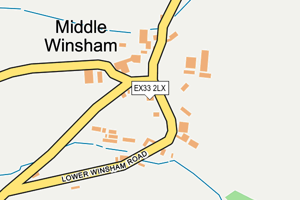 EX33 2LX map - OS OpenMap – Local (Ordnance Survey)