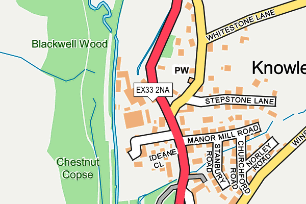 EX33 2NA map - OS OpenMap – Local (Ordnance Survey)