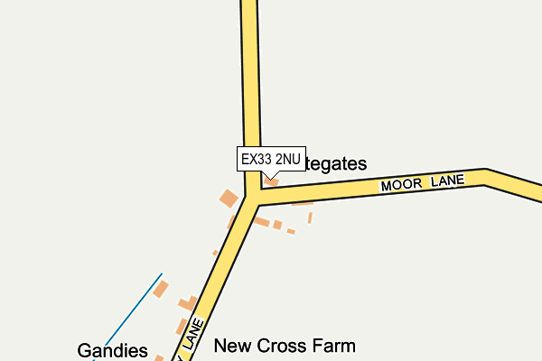 EX33 2NU map - OS OpenMap – Local (Ordnance Survey)
