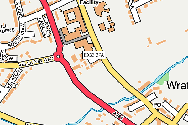 EX33 2PA map - OS OpenMap – Local (Ordnance Survey)