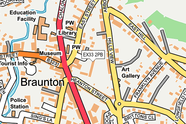 EX33 2PB map - OS OpenMap – Local (Ordnance Survey)