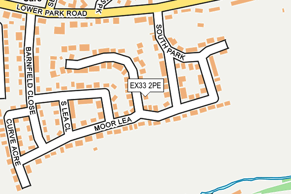 EX33 2PE map - OS OpenMap – Local (Ordnance Survey)