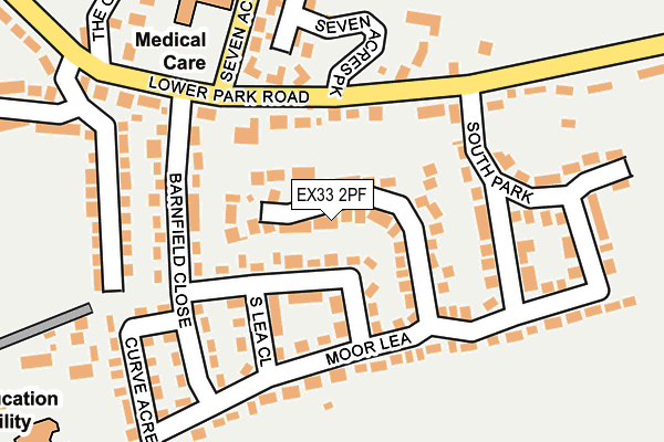 EX33 2PF map - OS OpenMap – Local (Ordnance Survey)