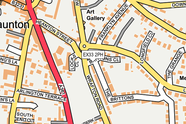 EX33 2PH map - OS OpenMap – Local (Ordnance Survey)