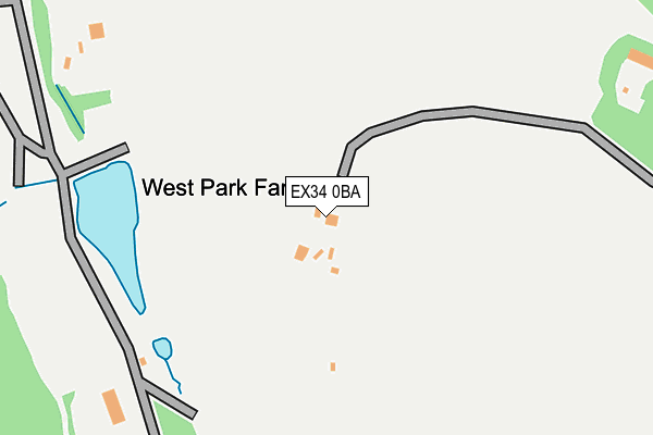 EX34 0BA map - OS OpenMap – Local (Ordnance Survey)