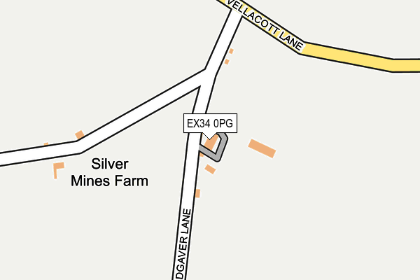 EX34 0PG map - OS OpenMap – Local (Ordnance Survey)