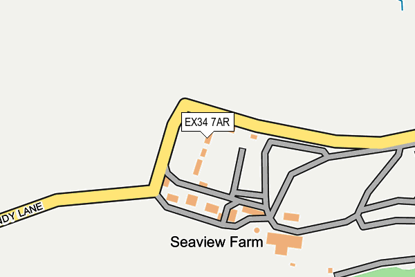 EX34 7AR map - OS OpenMap – Local (Ordnance Survey)