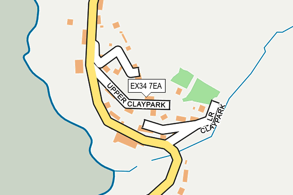 EX34 7EA map - OS OpenMap – Local (Ordnance Survey)