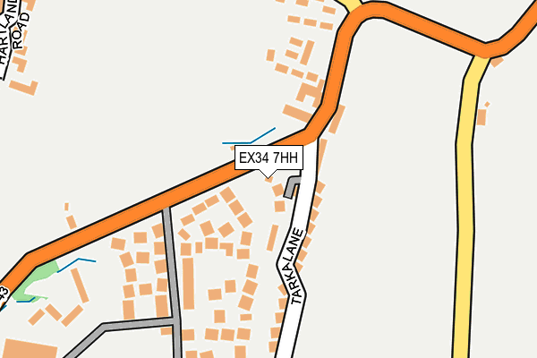 EX34 7HH map - OS OpenMap – Local (Ordnance Survey)