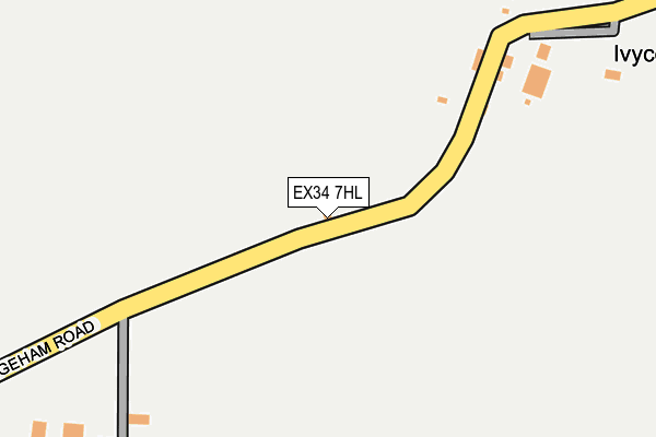 EX34 7HL map - OS OpenMap – Local (Ordnance Survey)