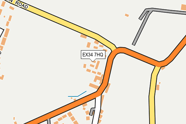 EX34 7HQ map - OS OpenMap – Local (Ordnance Survey)