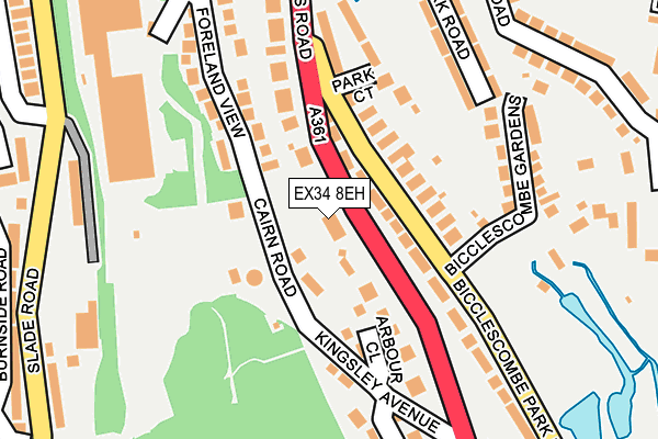 EX34 8EH map - OS OpenMap – Local (Ordnance Survey)