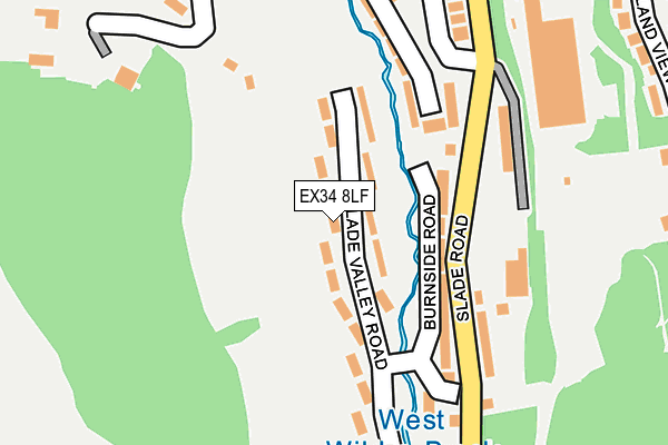 EX34 8LF map - OS OpenMap – Local (Ordnance Survey)