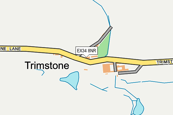 EX34 8NR map - OS OpenMap – Local (Ordnance Survey)