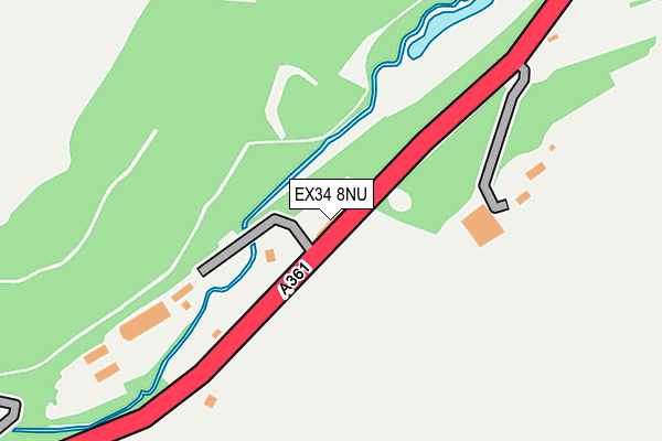 EX34 8NU map - OS OpenMap – Local (Ordnance Survey)