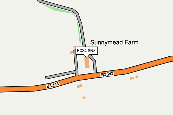 EX34 8NZ map - OS OpenMap – Local (Ordnance Survey)