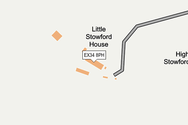 EX34 8PH map - OS OpenMap – Local (Ordnance Survey)