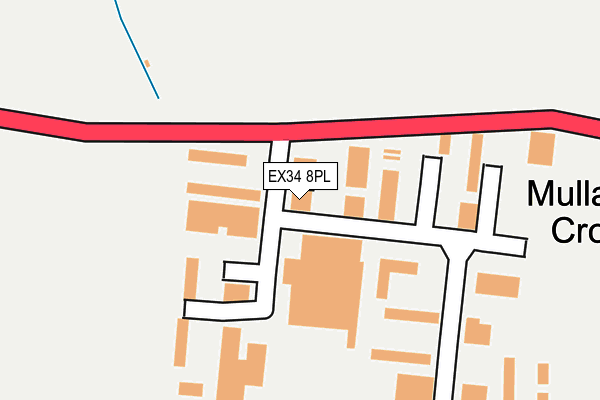 EX34 8PL map - OS OpenMap – Local (Ordnance Survey)