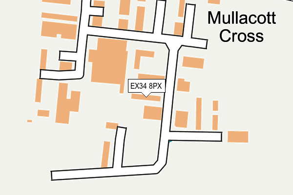 EX34 8PX map - OS OpenMap – Local (Ordnance Survey)