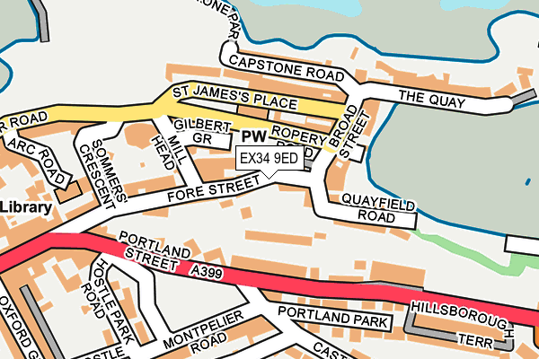 Map of CLAREMONT (FORE STREET) LIMITED at local scale