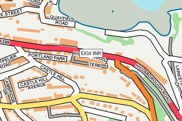 EX34 9NR map - OS OpenMap – Local (Ordnance Survey)