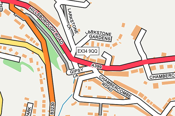 EX34 9QQ map - OS OpenMap – Local (Ordnance Survey)