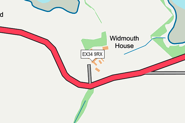 EX34 9RX map - OS OpenMap – Local (Ordnance Survey)