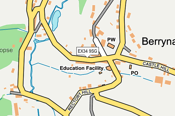 EX34 9SG map - OS OpenMap – Local (Ordnance Survey)