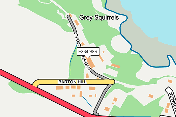 EX34 9SR map - OS OpenMap – Local (Ordnance Survey)