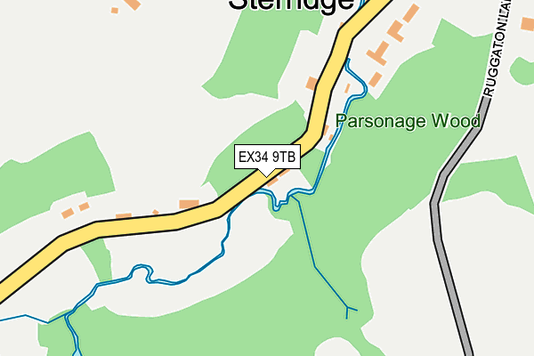 EX34 9TB map - OS OpenMap – Local (Ordnance Survey)