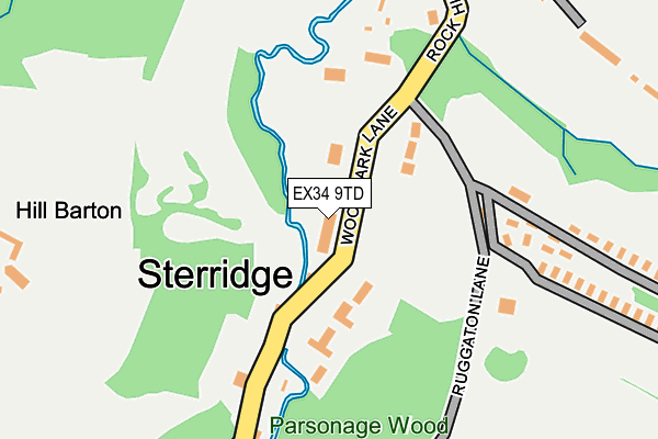 EX34 9TD map - OS OpenMap – Local (Ordnance Survey)