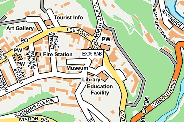 EX35 6AB map - OS OpenMap – Local (Ordnance Survey)