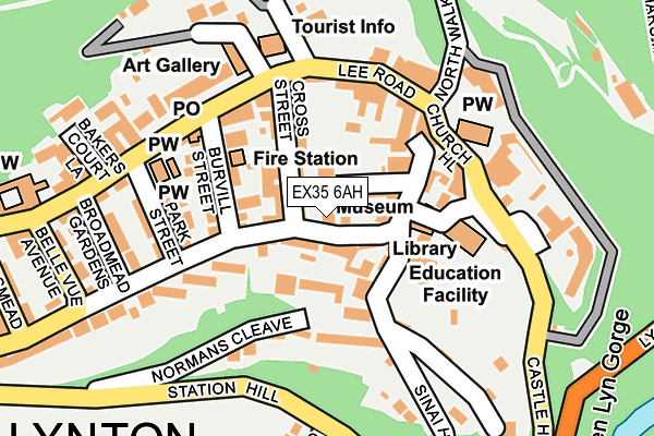 EX35 6AH map - OS OpenMap – Local (Ordnance Survey)