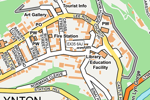 EX35 6AJ map - OS OpenMap – Local (Ordnance Survey)