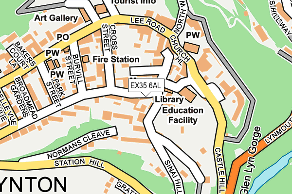 EX35 6AL map - OS OpenMap – Local (Ordnance Survey)