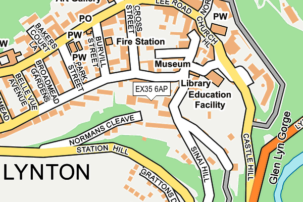 EX35 6AP map - OS OpenMap – Local (Ordnance Survey)