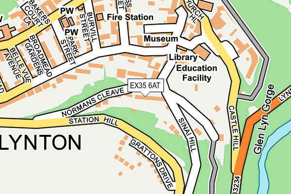 EX35 6AT map - OS OpenMap – Local (Ordnance Survey)